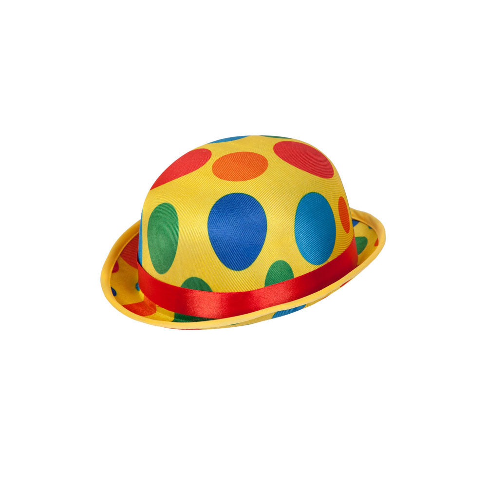 Unisex Clown Bowler Hat Comedic Headwear