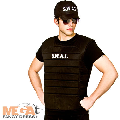 SWAT Vest Mens Costume Set