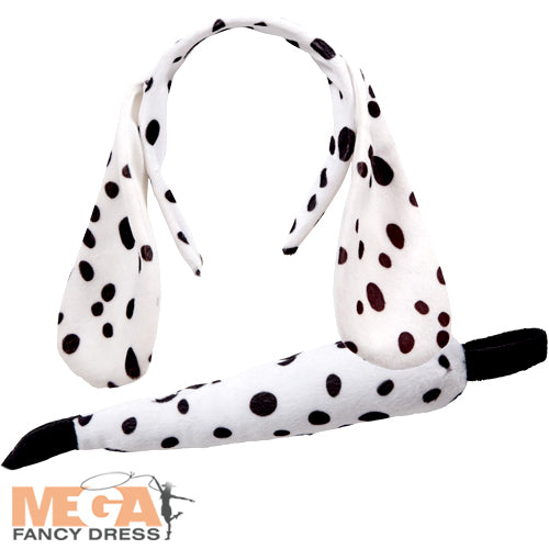 Dalmatian Ears and Tail Animal Costume Accessory Set