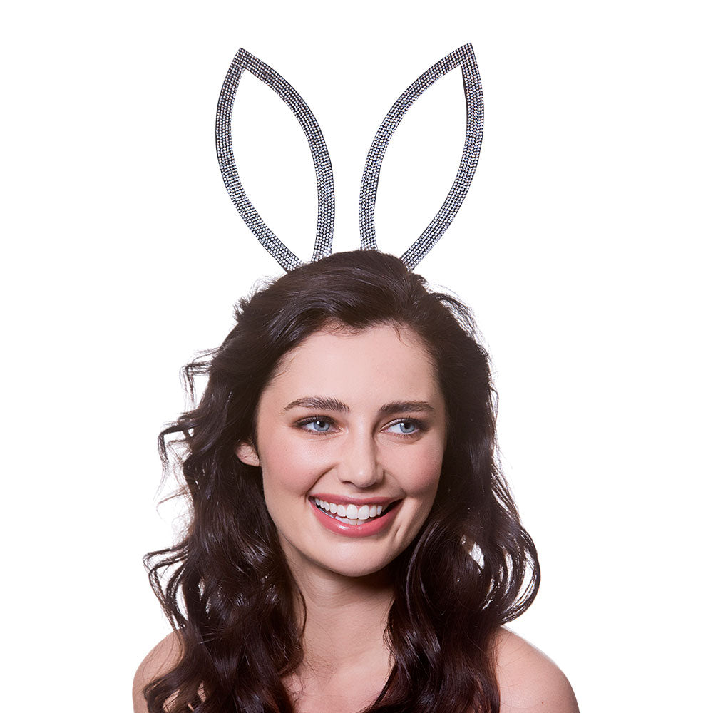 Diamante Bunny Ear Animal Costume Accessory