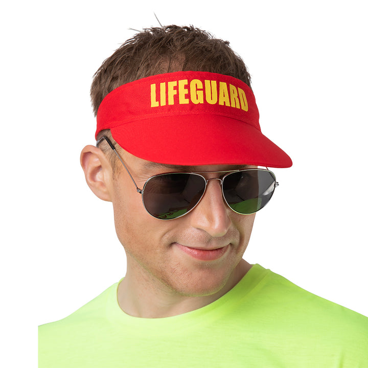 Red Lifeguard Visor