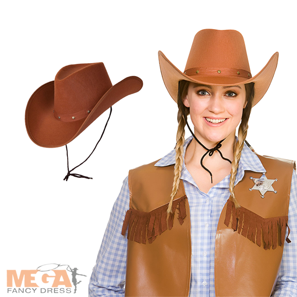 Light Brown Texas Cowboy Hat