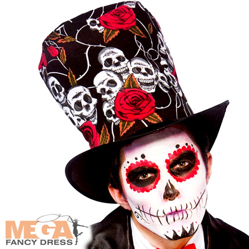 Day of the Dead Top Hat Festival Costume Accessory