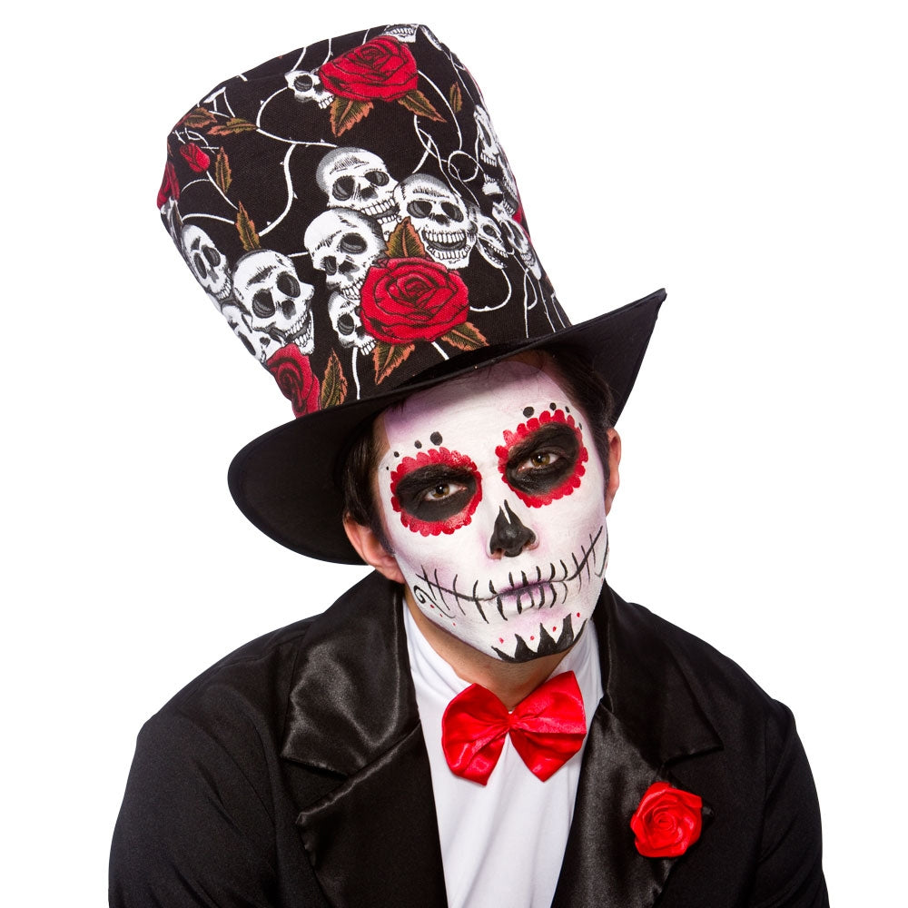 Day of the Dead Top Hat Festival Costume Accessory