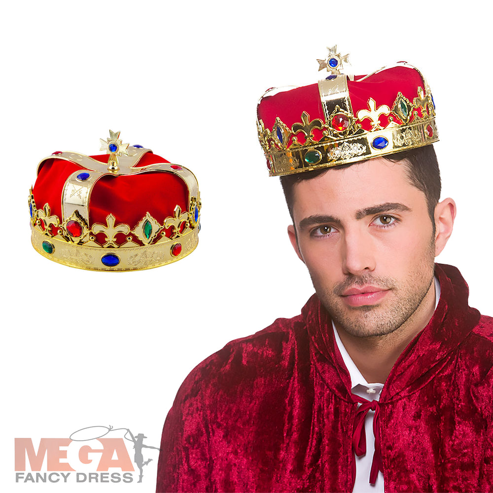 Deluxe Royal Coronation Crown Regal Costume Accessory