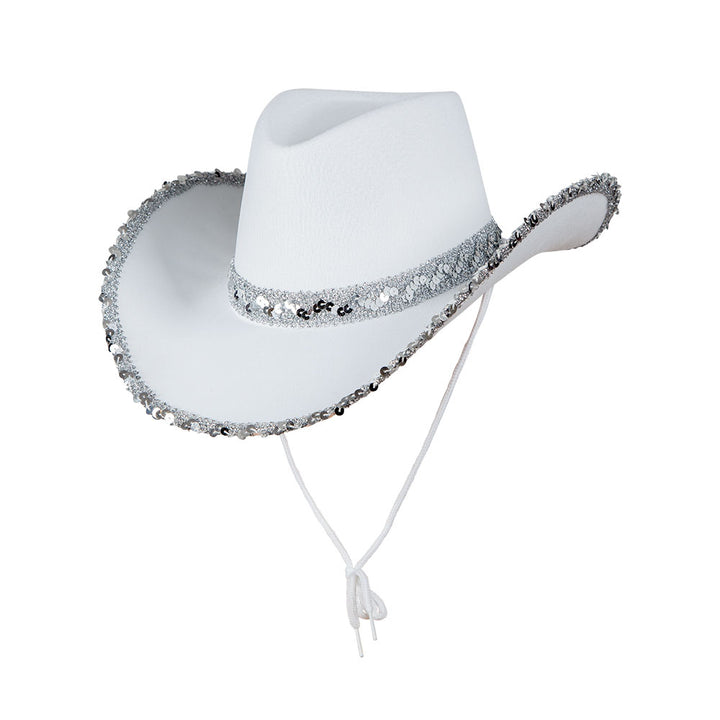 Texan Cowgirl - White with Sequins