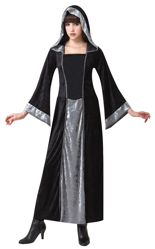 Velvet Gothic Hooded Cloak Dark Elegance Costume