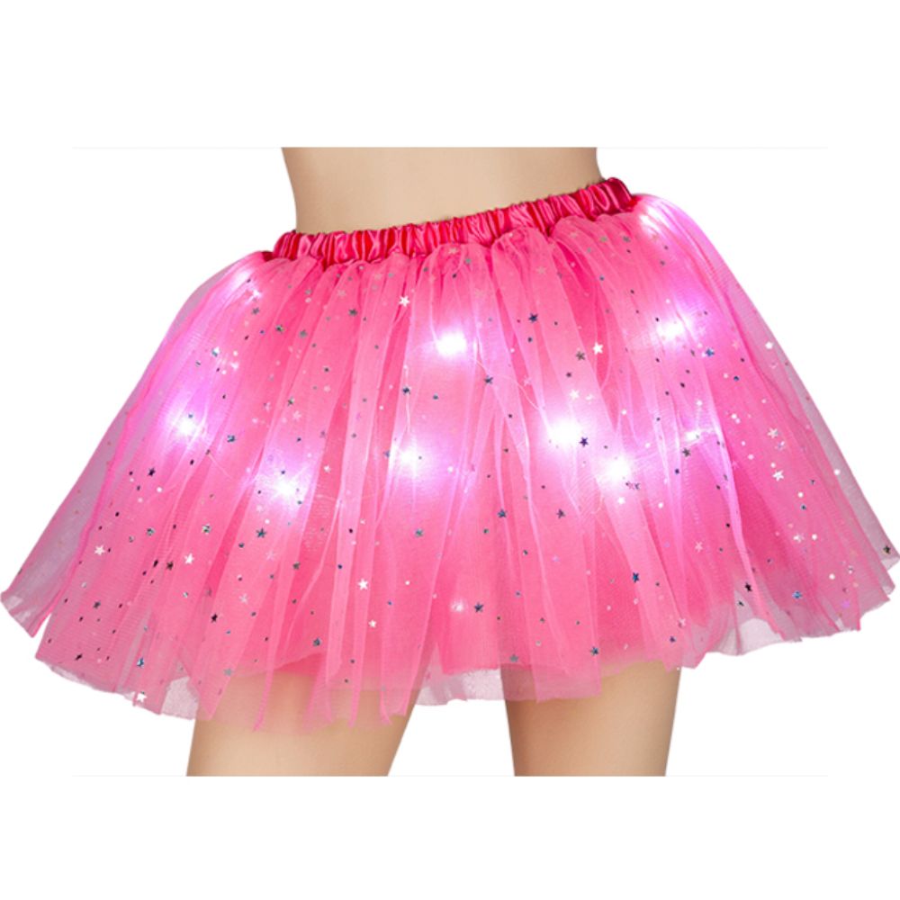 80s Lacy Ra-Ra Skirt in Hot Pink Retro Outfit Accessory