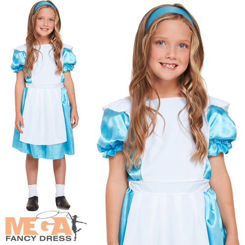 Girls Alice Wonderland Explorer Fancy Dress