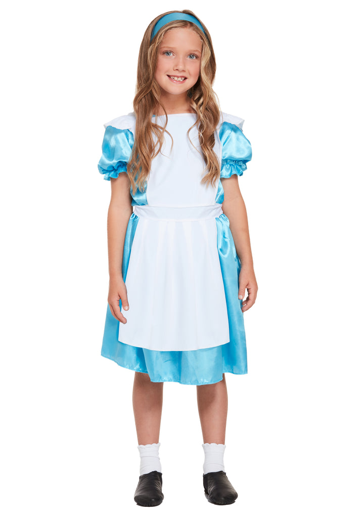 Girls Alice Wonderland Explorer Fancy Dress