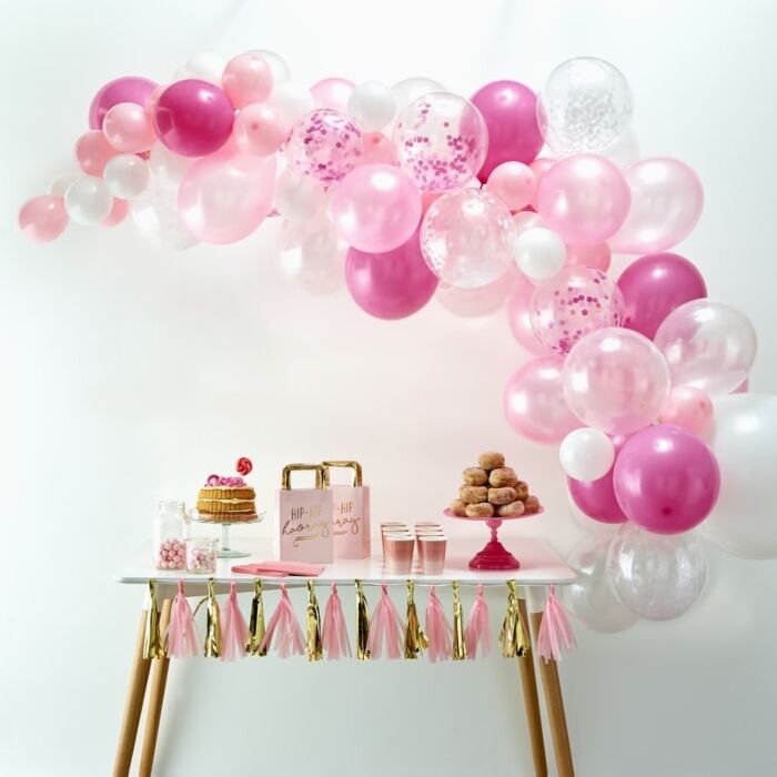 Pink Balloon Arch Kit Celebration Decor Set