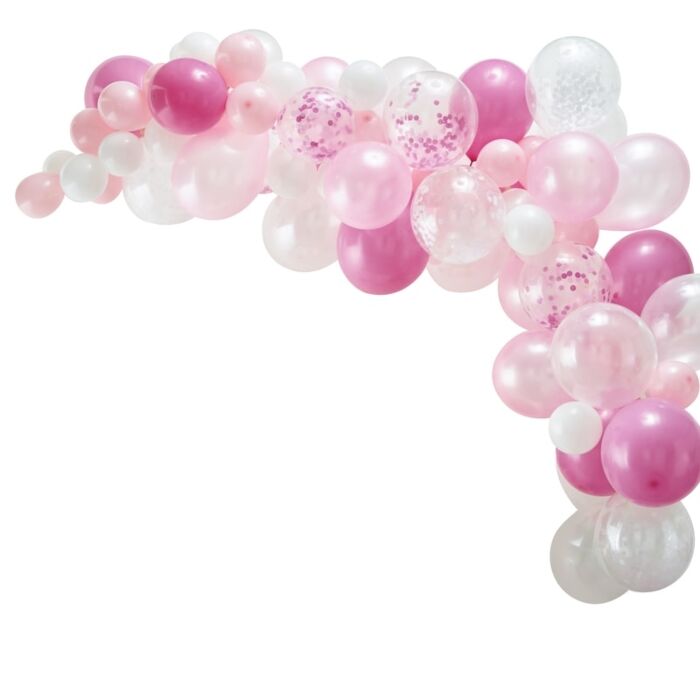 Pink Balloon Arch Kit Celebration Decor Set