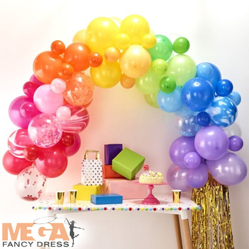 Rainbow Balloon Arch Kit Colorful Party Decor