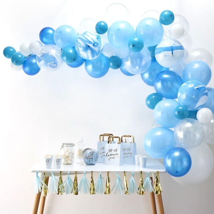 Quality Blue Balloons Arch Kit 70 Assorted Baby Birthday Party