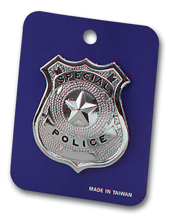 Metal Police Badge Costume Accessory