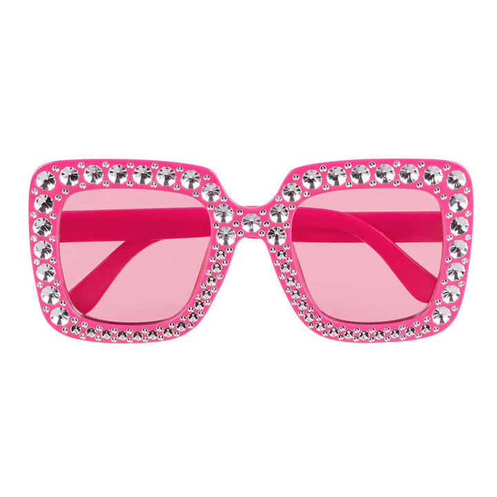 Hot Pink Bling Bling Party Glasses Celebration Accessory