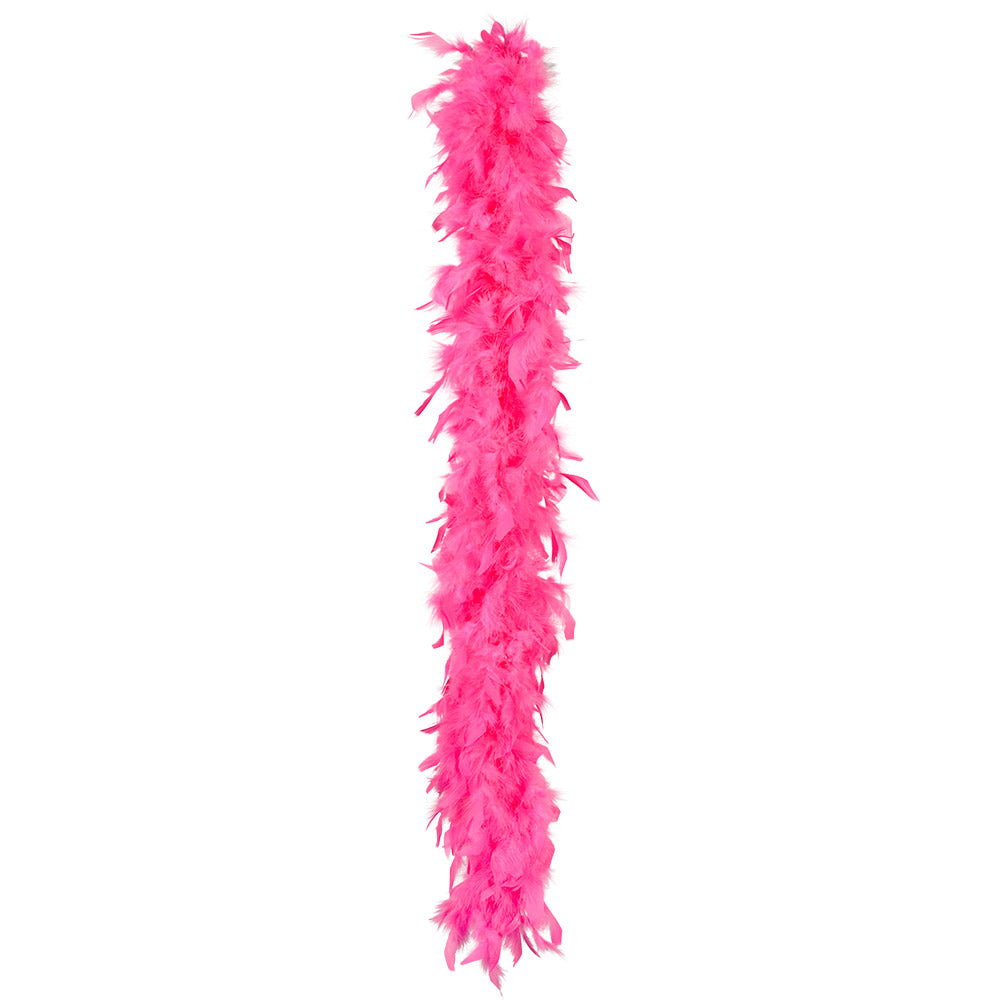 Ladies Hot Pink Feather Boa Hawaiian Costume Accessory