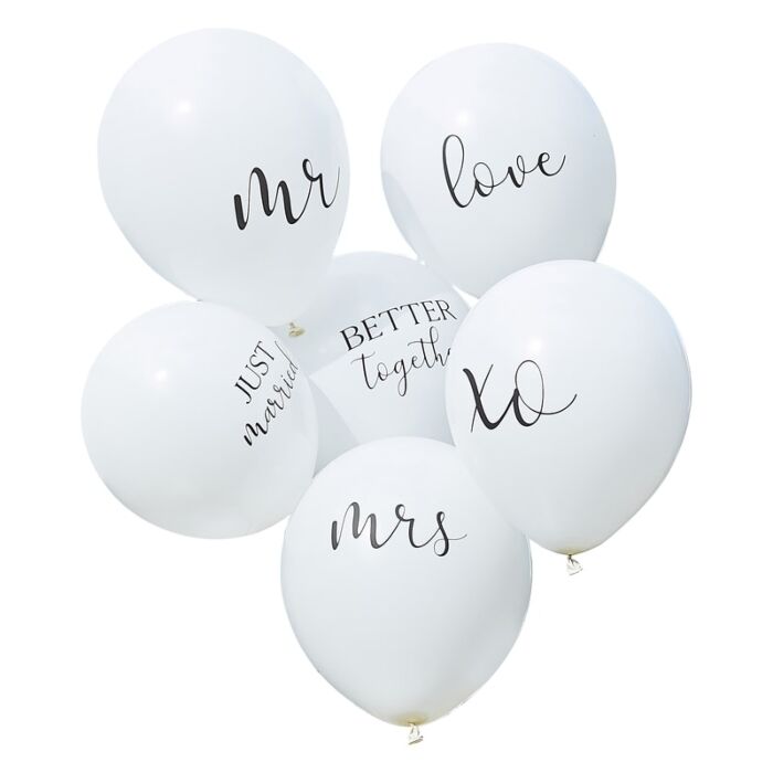 White Wedding Balloons Bundle Romantic Decor