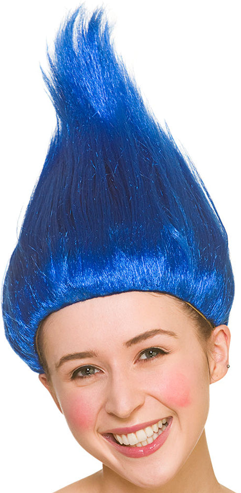 Troll Blue Wig Fantasy Character Hairpiece