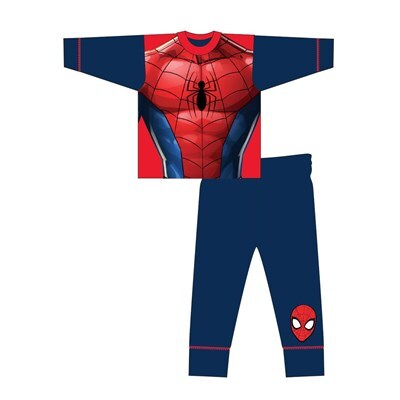 Boys Spiderman Kids Superhero Character Pyjamas