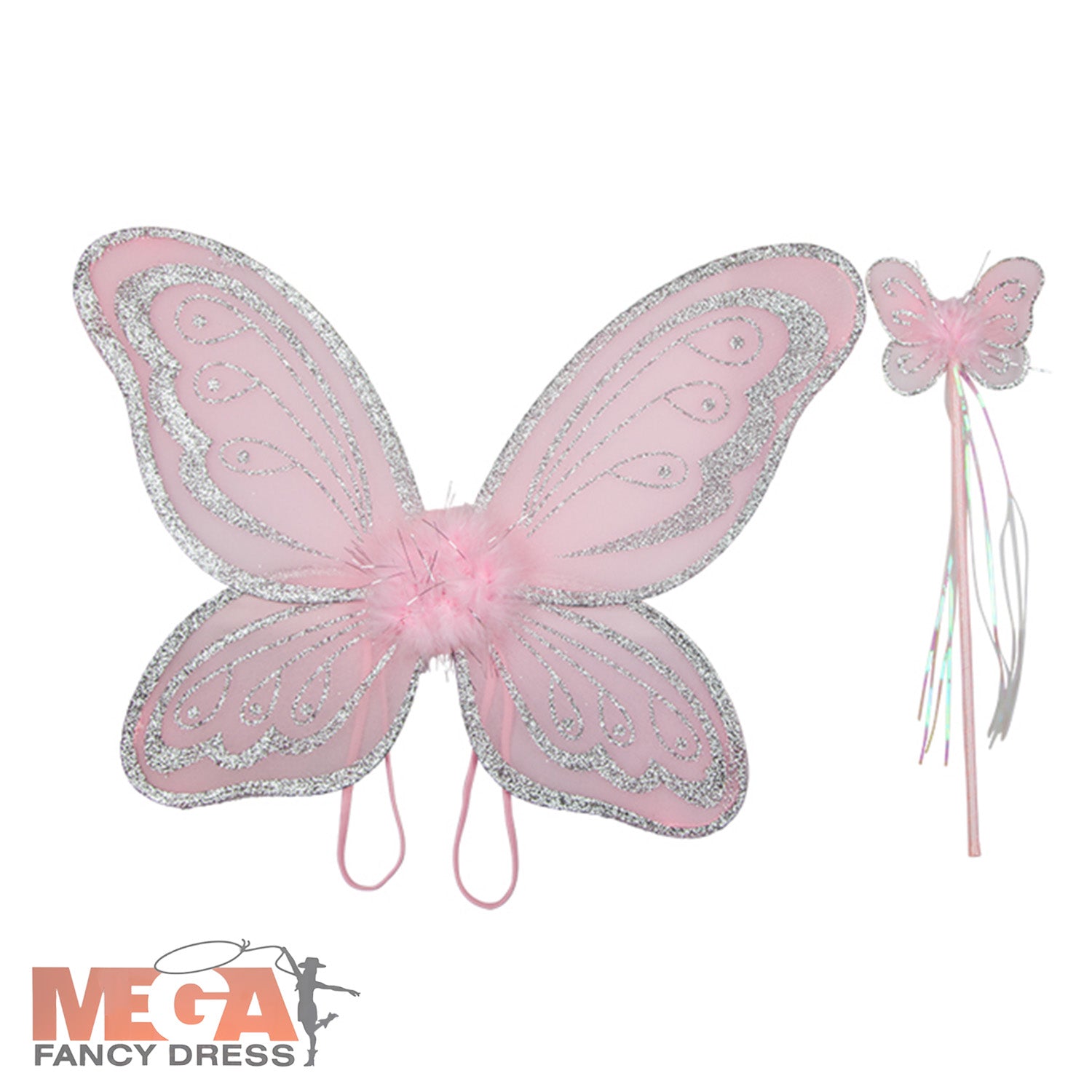 Pink fairy wings and on sale wand