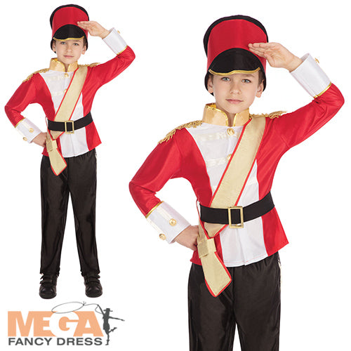 Boys Toy Soldier Christmas Nutcracker Fancy Dress Costume