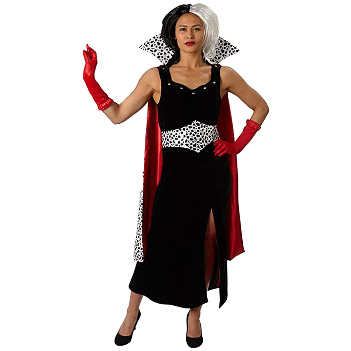 Cruella De Vil Costume for Ladies Character Outfit