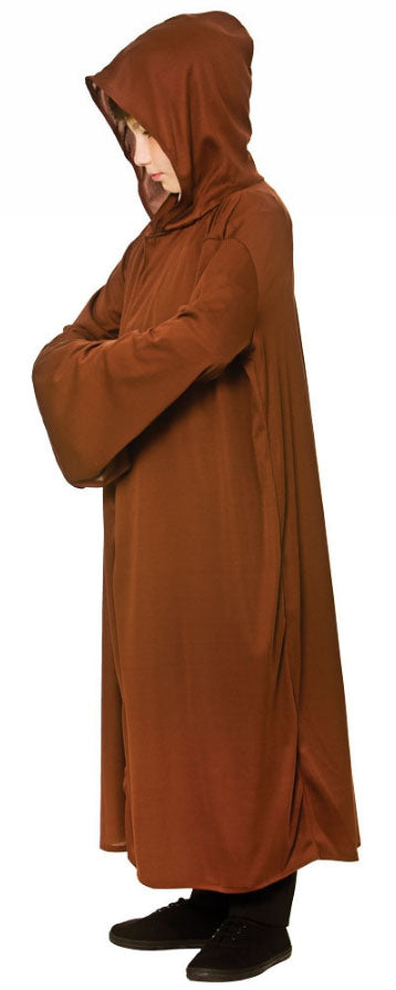 Brown Hooded Robe Boys Costume Accessory