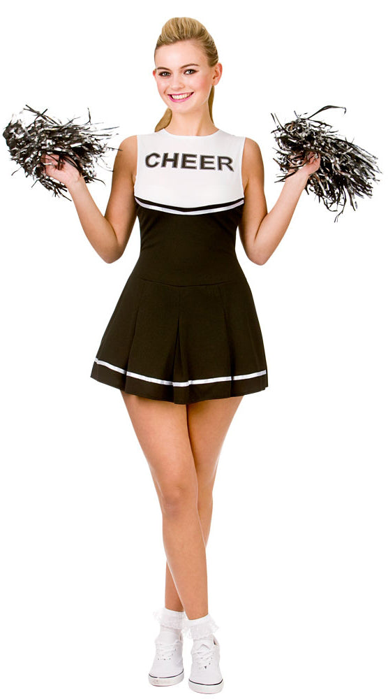 Black/White Cheerleader Sports Costume