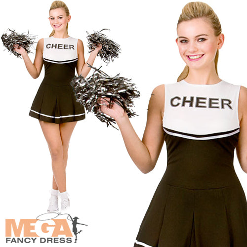 Black/White Cheerleader Sports Costume