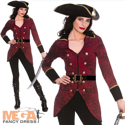 Deluxe Pirate Captain Adventure Ladies Costume