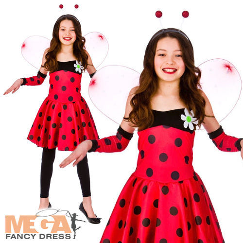 Lovely Ladybug Insect Girls Costume