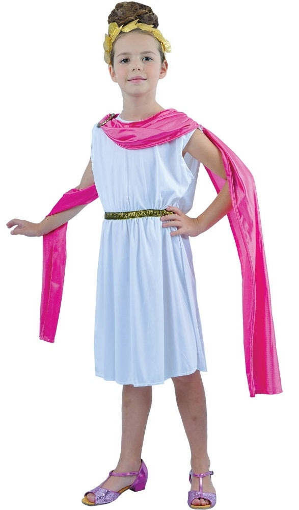 Girls Roman Goddess Fancy Dress Costume