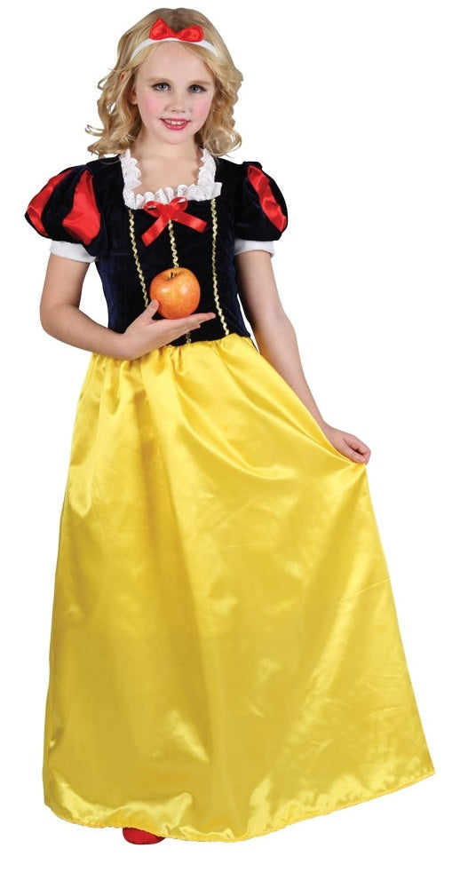 Girls Deluxe Snow Princess Fairytale Costume