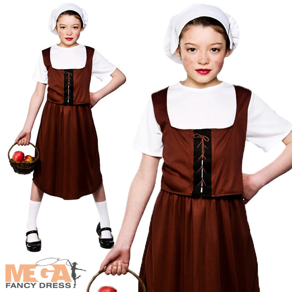 Tudor Peasant Girl Historical Costume