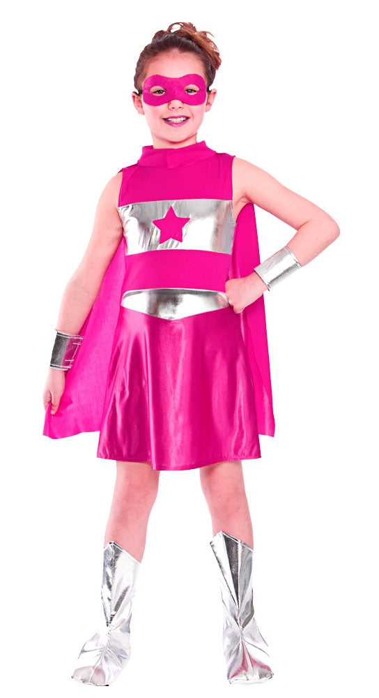 Pink Superhero Action Costume