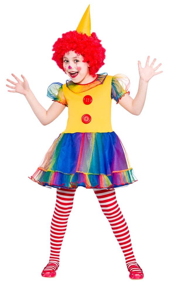 Cute Little Clown Entertainment Girls Costume