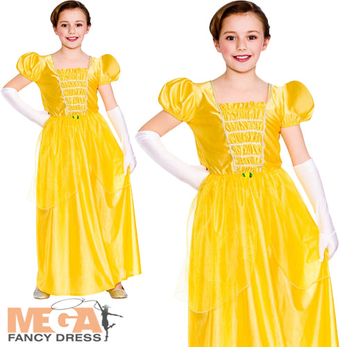 Yellow Beautiful Princess Fairytale Costume
