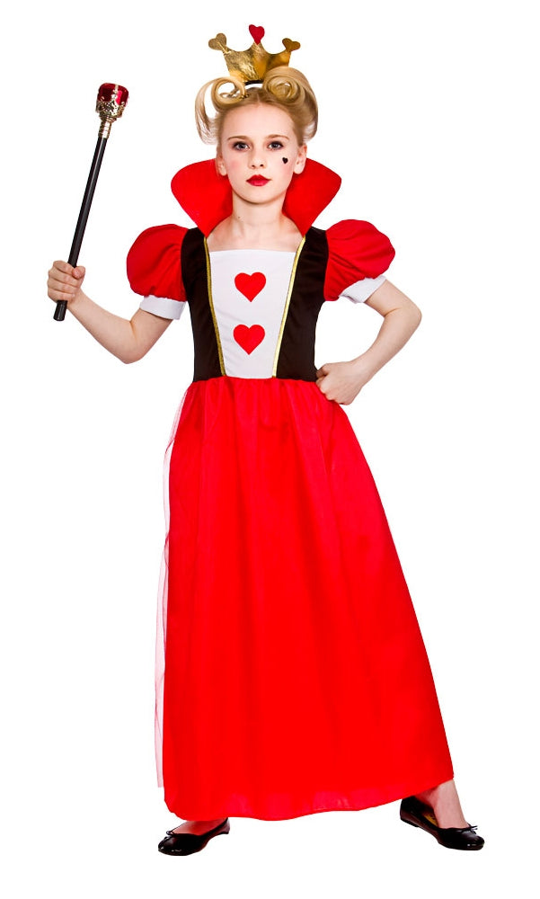 Queen of Hearts Wonderland Girls Costume