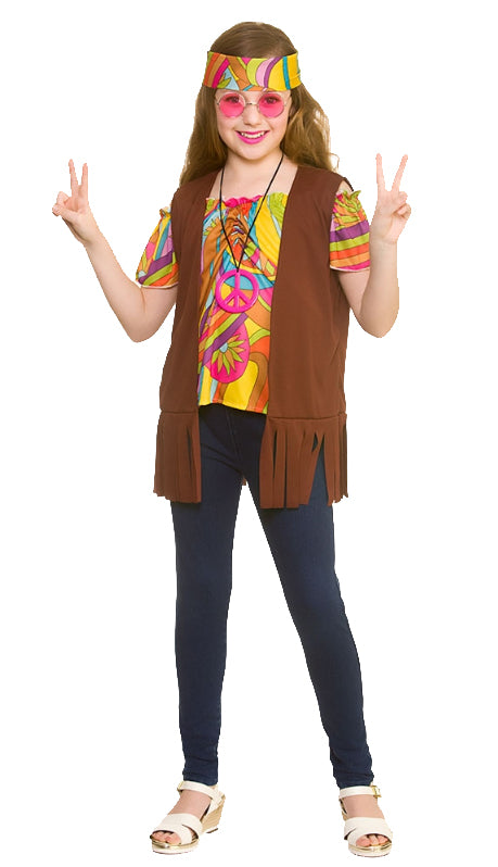 Retro Hippie 60s Girls Costume