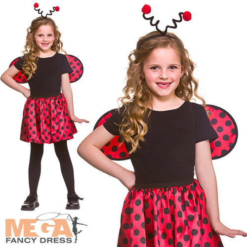 Girls Ladybird Set Cute Insect Costume