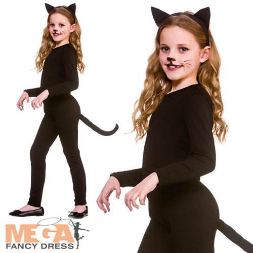 Black Cat Themed Girls Costume