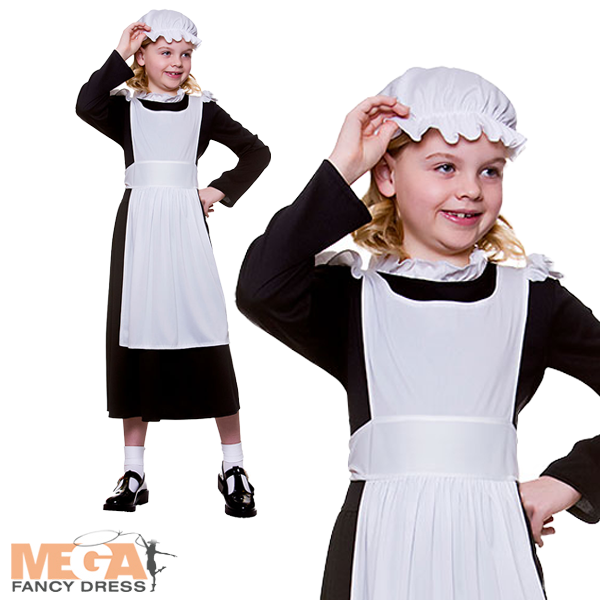 Kids Victorian Girl Historical Costume