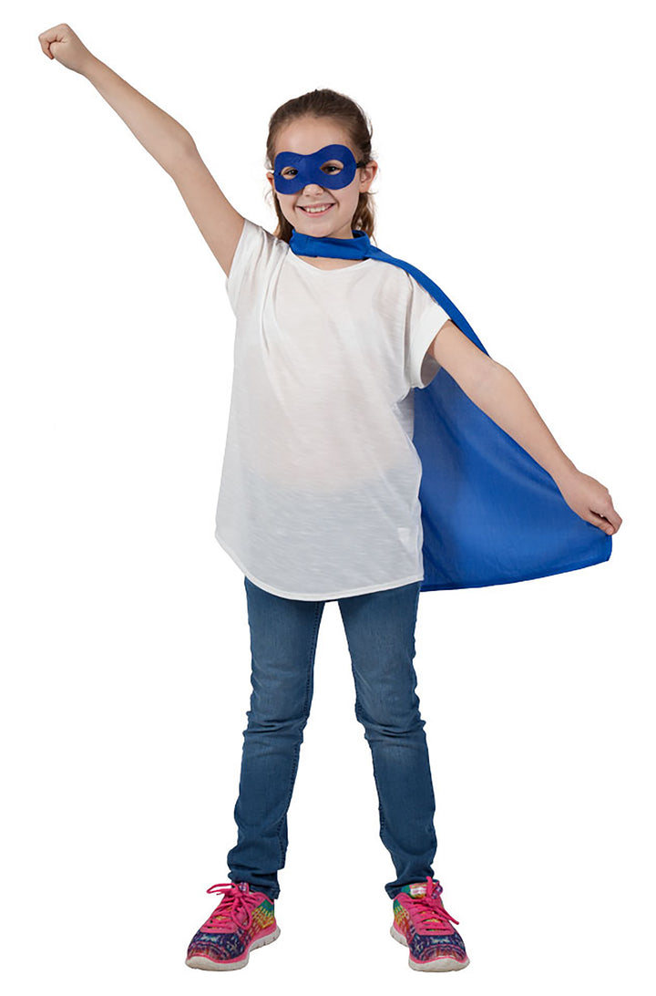 Kids Blue Superhero Cape