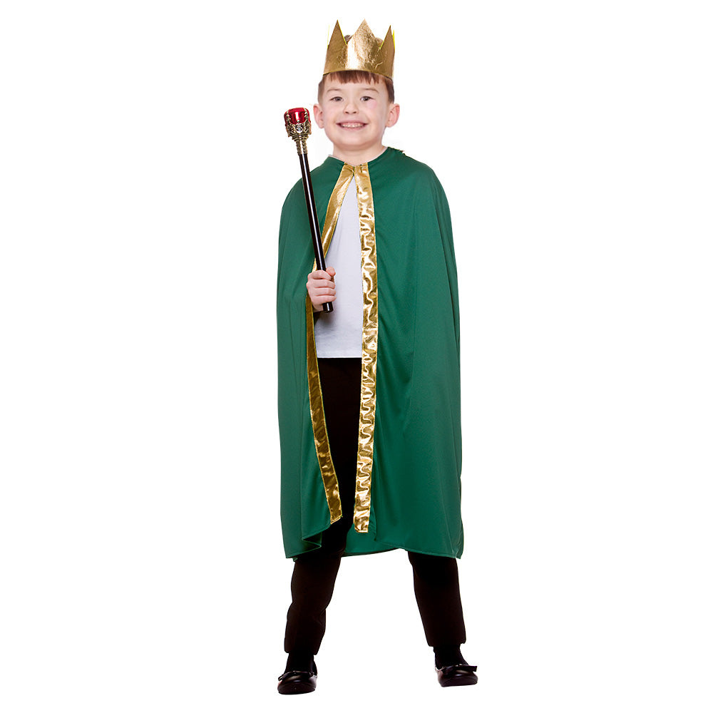 Kids Nativity Green King/Queen Wise Man Robe