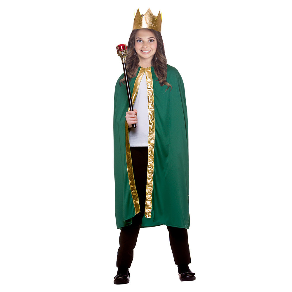 Kids Nativity Green King/Queen Wise Man Robe
