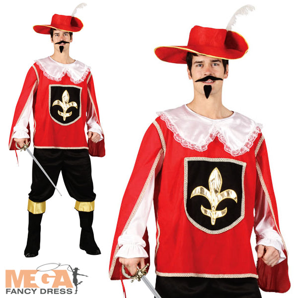 Red Musketeer Historical Costume