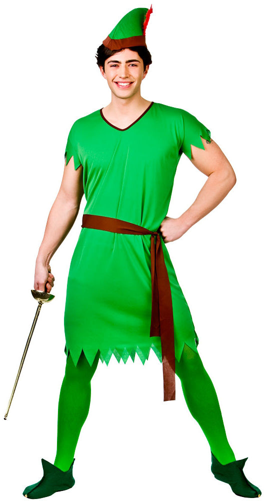 Men's Lost Boy/Elf/Robin Hood Adventure Costume
