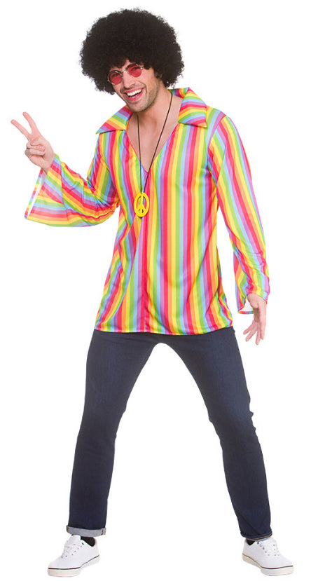 Men's Rainbow Hippie 60s Shirt