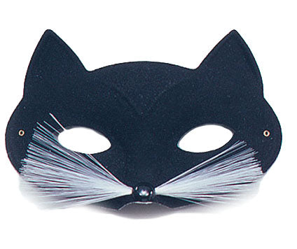 Adults Black Cat Mask Halloween Book Day Costume Accessory